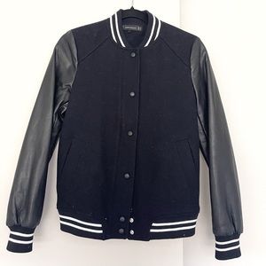 Zara - Varsity Jacket in Wool and Leather